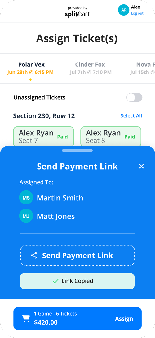 Sends Payment Link preview